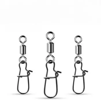Усиленный соединитель для приманки из нержавеющей стали марки 304 от TWM — быстрая пряжка в форме восьмерки для рыболовных снастей. 5#; 10 pieces