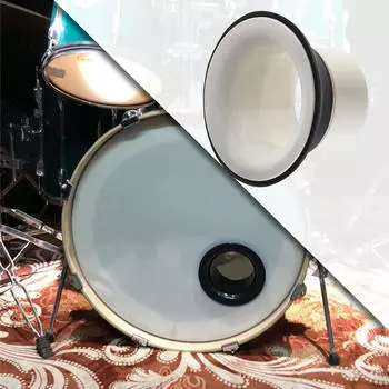 Усилитель басового барабана, звуковое отверстие, отключение звука, шумоподавление, инструмент для белый