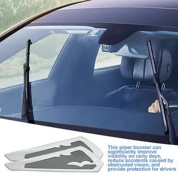 Усилитель давления стеклоочистителя автомобиля, запасные части для украшения лобового стекла, накладка на стеклоочиститель, усилитель давления стеклоочистителя серый