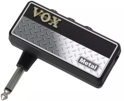 Усилитель для гитары VOX Headphones amPlug2 Metal Не требуется кабелей Подключитесь напрямую к гитаре Идеально подходит для домашних занятий Эффекты на батарейках США
