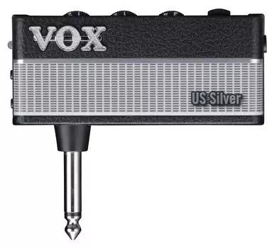 Усилитель для гитары VOX Headphones amPlug 3 US Silver Не требуется кабелей Подключите напрямую к гитаре Идеально подходит для домашних занятий Эффекты на батарейках