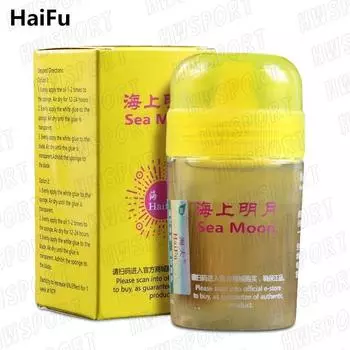 Усилитель для настольного тенниса HAIFU SEA MOON Профессиональное масло для пинг-понга с кисточкой Аксессуары для настольного тенниса Seamoon 60ml