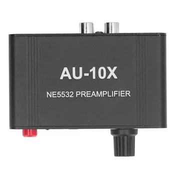 Усилитель для наушников 20 дБ стереозвуковой сигнал Phono предусилитель с 3,5 мм входом для наушников RCA