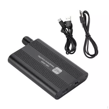 Усилитель для наушников Усилитель для гарнитуры 3,5 мм, подключи к сети, прочный, от 16 до 300 Ом, двухступенчатый переключатель усиления