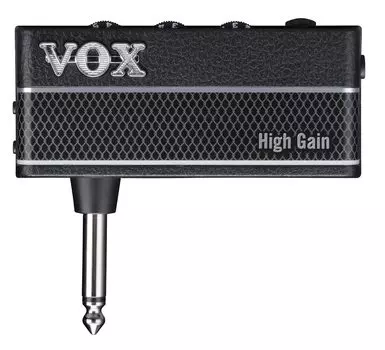Усилитель для наушников VOX amPlug 3 High Gain Не требуется кабелей Подключите напрямую к гитаре Идеально подходит для домашних занятий Эффекты на батарейках чёрный