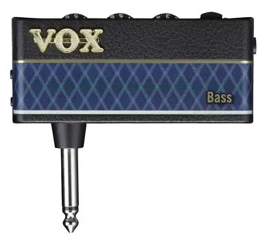Усилитель для наушников VOX bass amPlug 3 Bass кабели усилитель звука Компактный/Не требуется/Домашняя практика/Работает на батарейках/Встроенные эффекты/Бас AP3-BA