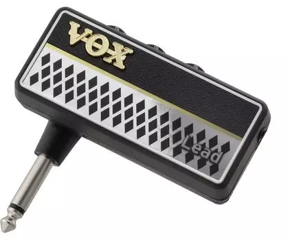 Усилитель для наушников VOX для электрогитары. Подключение 2-проводное. Кабель не требуется. Подключается напрямую к гитаре. Идеально подходит для домашних занятий. Питание от батареек.
