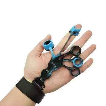 Усилитель для рук, физические инструменты, тренажер для пальцев на гитаре, тренажерный зал, 6-й уровень, расширитель для захвата с сопротивлением чёрный