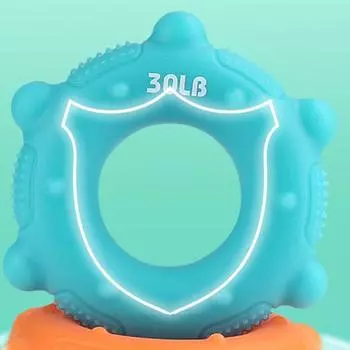 Усилитель для рукоятки Насыщенный цвет Компактный размер Легкий портативный силиконовый тренажер для рук на предплечье Кольцо для тренировки мышц запястья жёлтый