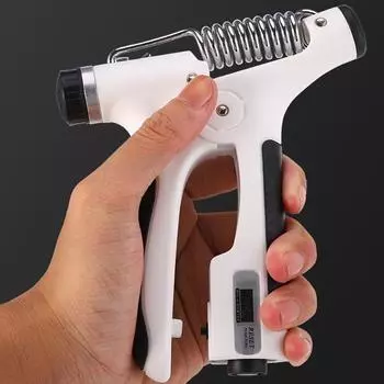 Усилитель хвата руки 10-100 кг Эспандер запястья Тренажер для пальцев для тренеров Восстановление мышц Фитнес Тренировка в спортзале Эспандер для рук серый