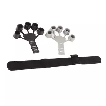 Усилитель хвата руки, 6 уровней сопротивления, регулируемый силиконовый растягиватель для разгибания пальцев с
