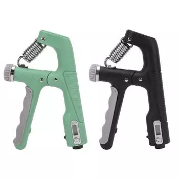 Усилитель хвата руки с электронным счетчиком TPR PP сталь 10 до 100 кг регулируемый захват для предплечья f Black