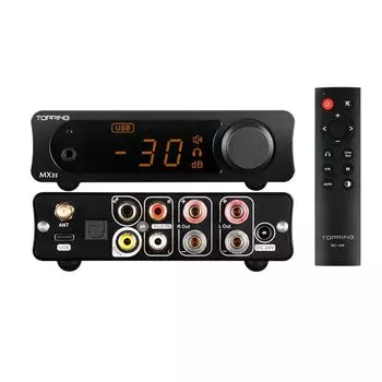 Усилитель мощности TOPPING MX3s Bluetooth 62 Вт Цифровой усилитель класса D с разъемом для наушников используется для наушников и динамиков без источника