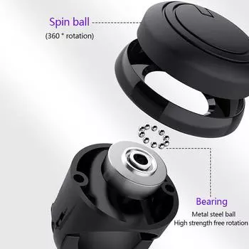 Усилитель мощности, вращающийся на 360 градусов, вспомогательное ручное управление, шарик рулевого колеса чёрный