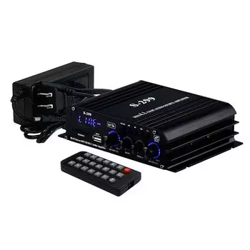 Усилитель объемного звучания ORIGINCOM, совместимый с Bluetooth, 4 x 40 Вт, RCA-сабвуфер, небольшой усилитель, воспроизведение карт, 4-канальный звуковой адаптер в комплекте LPS299 4.1ch