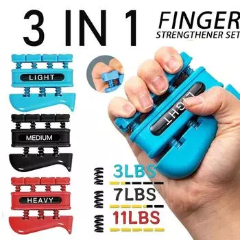 Усилитель пальцев Тренажер для пальцев Усилитель предплечья и рук Ручка 3в1 Тренажерное оборудование для рок-музыкантов