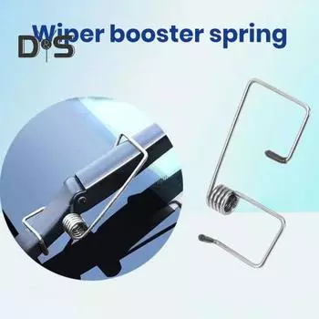 Усилитель пружины рычага стеклоочистителя ветрового стекла Улучшенная видимость Универсальный простой в установке комплект пружин давления рычага стеклоочистителя автомобиля чёрный