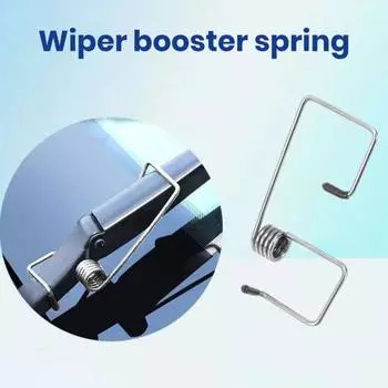 Усилитель пружины рычага стеклоочистителя ветрового стекла Улучшенная видимость Универсальный простой в установке комплект пружин давления рычага стеклоочистителя автомобиля чёрный