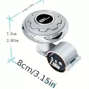 Усилитель рулевого управления автомобиля Power Ball, многофункциональный высококачественный вспомогательный механизм для улучшенного управления направлением, помощь в управлении рулевым колесом чёрный