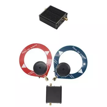 Усилитель с высоким сопротивлением, маленькая рамочная антенна, встроенная батарея 800 мАч, пончик, коротковолновая антенна 5 В, 600 мА для рации SDR StyleA