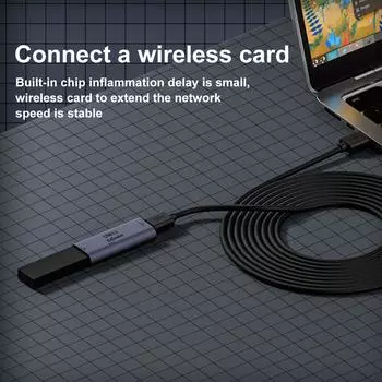 Усилитель сигнала USB 3.2, удлинитель PD15W USB A - Type C, удлинитель 5 Гбит/с Type C - USB A для телефонов, ноутбуков, камер, сканеров