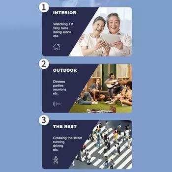 Усилитель слуха для пожилых людей Перезаряжаемые слуховые аппараты Бинауральный усилитель звука Регулятор громкости Шум бежевый