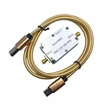 Усилитель высокой плоскостности LNA 10M-6ГГц 40дБ RF сигнал привод малошумящий усилитель передний конец для программного радио FM-радио