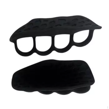 Усилитель захвата пальцев, захваты для поднятия тяжестей, силиконовый портативный прочный захват для защиты рук чёрный