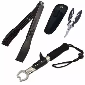 USK STORE Fishing Tongs Fish Tongs Crocodile Grip Fish Grabber Fish Scissors Lightweight Fishing Grip (Fish Set)