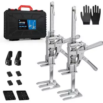 USOR Arm Jacking Furniture Lifter Tool Многофункциональный ручной подъемный домкрат Грузоподъемность 440 фунтов Трудосберегающий 2-упаковочный инструмент,