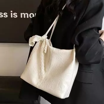 Усовершенствованная и стильная сумка большой вместимости. Новая женская сумка 2024 года, модная сумка через плечо для поездок на работу, популярная весенняя сумка-тоут