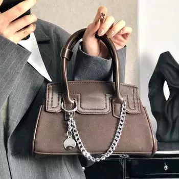 Усовершенствованная ручная сумка для женщин, новая европейская американская винтажная сумка на одно плечо подмышкой, модная сумка через плечо