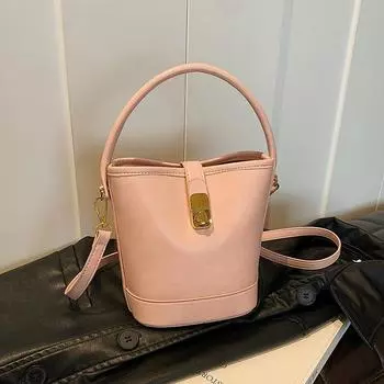 Усовершенствованная ручная сумка-ведро для женщин, весна-лето 2024, новая модная сумка через плечо на одно плечо в западном стиле для работы и поездок на работу