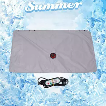 Усовершенствованное охлаждающее одеяло с регулировкой для дома и путешествий серый
