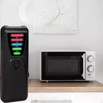 Усовершенствованное устройство обнаружения электромагнитного поля со светодиодным дисплеем для домашнего хозяйства и рабочего места чёрный