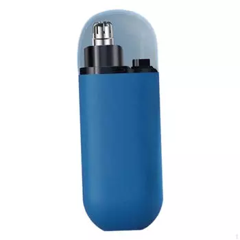 Усовершенствованные электрические волосы в носу для легкого удаления, гладкий и удобный дизайн синий