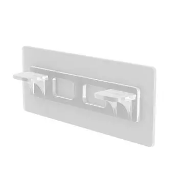 Усовершенствованные крючки для кронштейнов для обшивки Houseeker, многослойные опорные перегородки без перфорации, крючок для вставки в полку, настенные наклейки для обшивки вагонкой прозрачный