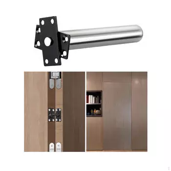 Усовершенствованный автоматический дверной доводчик для повышенной безопасности чёрный