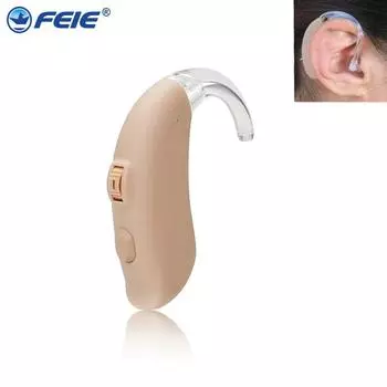 Усовершенствованный цифровой непрограммируемый слуховой аппарат высокой мощности BTE, гарнитура для слуховых аппаратов для пожилых и молодых людей с регулируемой громкостью, 10*5*2