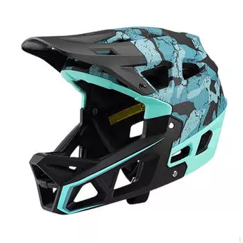 Усовершенствованный полнолицевой велосипедный шлем для всех велосипедистов — улучшенная циркуляция воздуха и защита blue 59 to 61cm