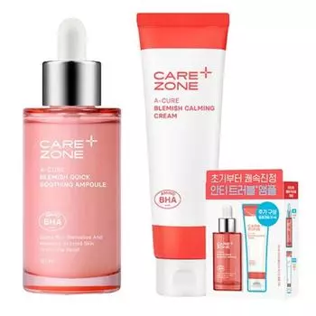 Успокаивающая ампула Care Zone Acure Blemish Quick 50 мл + набор успокаивающий крем 31 мл