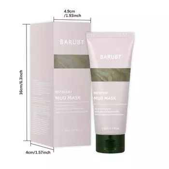 Успокаивающая грязевая маска для глубокого очищения кожи, балансирующее масло, увлажняющее и сухое 110ml