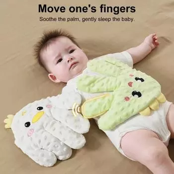 Успокаивающая игрушка для сна в виде ладошки для младенцев, автоматическая игрушка для сна в виде шлепка с дистанционным управлением, наполнитель из красных бобов, регулируемая скорость, помощь для успокоения и сна младенцев Bear