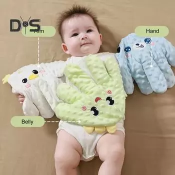 Успокаивающая игрушка для сна в виде ладошки для младенцев, автоматическая игрушка для сна в виде шлепка с дистанционным управлением, наполнитель из красных бобов, регулируемая скорость, помощь для успокоения и сна младенцев Little Duck