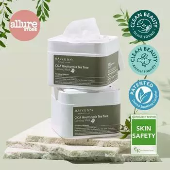 [Успокаивающая кожа] Успокаивающая маска с экстрактом чайного дерева Marienmay Cica Houttuynia cordata, 30 листов, Корейская маска