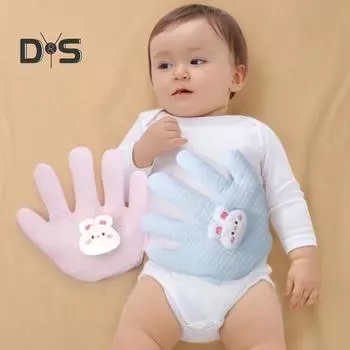 Успокаивающая ладошка для младенцев Мультяшная ладошка в форме детской подушки для рук Перчатка для предотвращения испуга успокаивающая подушка для рук для младенцев синий