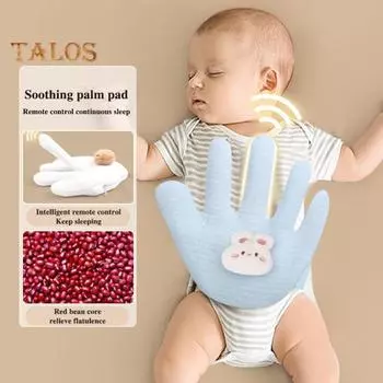 Успокаивающая ладошка для младенцев Мультяшная ладошка в форме детской подушки для рук Перчатка для предотвращения испуга успокаивающая подушка для рук для младенцев синий