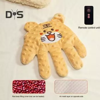 Успокаивающая ладошка для младенцев с изображением животных из мультфильмов Успокаивающая подушка для младенцев Перчатка для предотвращения испуга у младенцев Автоматическая палочка для усыпления младенцев Ладонь для помощи при засыпании младенцев 10cm Ti