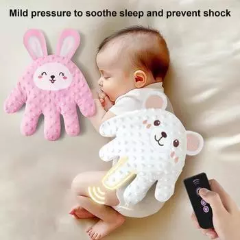 Успокаивающая мультяшная подушка для рук в виде ладони для колясок и автокресел белый