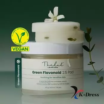 Успокаивающая подушечка с зеленым флавоноидом (90 листов) 1 PCS (90 Sheets)